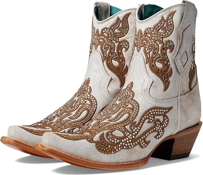 Corral Boots C4104 Cowboy Women's Boots White/Honey : 6 B - Medium, Leather