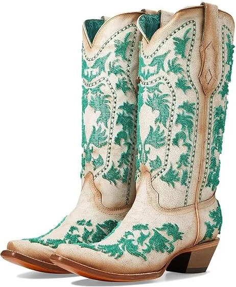 Corral Boots C4131 Cowboy Women's Boots White : 9.5 B - Medium, Leather