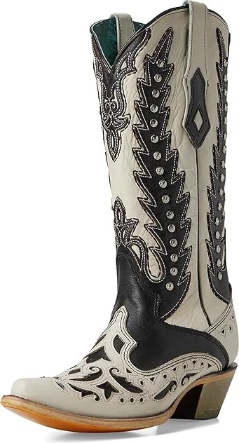 Corral Boots C4160 Cowboy Women's Boots White/Black : 9 B - Medium, Leather/Rubber - Image 5