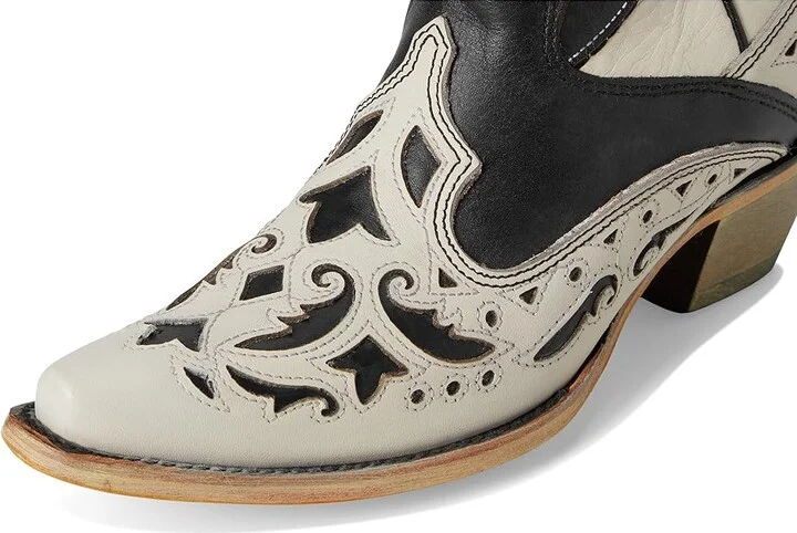 Corral Boots C4160 Cowboy Women's Boots White/Black : 9 B - Medium, Leather/Rubber - Image 7