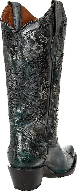 Corral Boots L2023 Women's Boots Green/Black : 8 B - Medium, Leather - Image 4