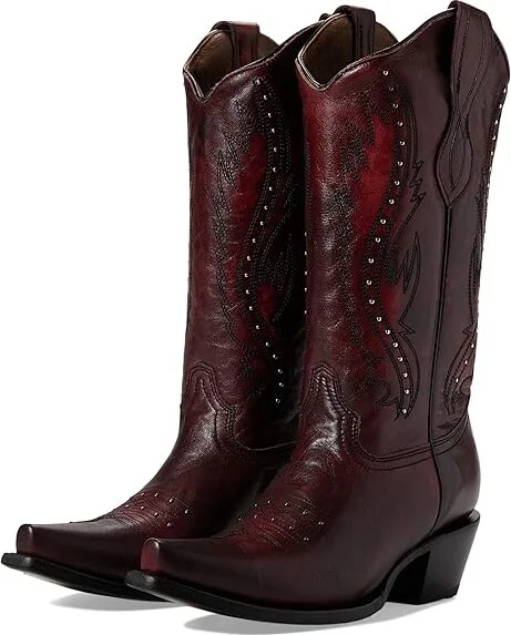 Corral Boots L2067 Women's Boots Wine : 6.5 B - Medium, Leather
