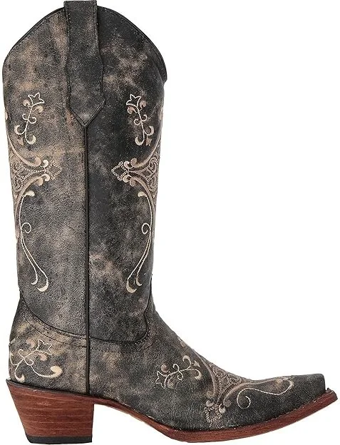 Corral Boots L5048 Cowboy Women's Boots Black/Bone : 7 B - Medium, Leather - Image 8