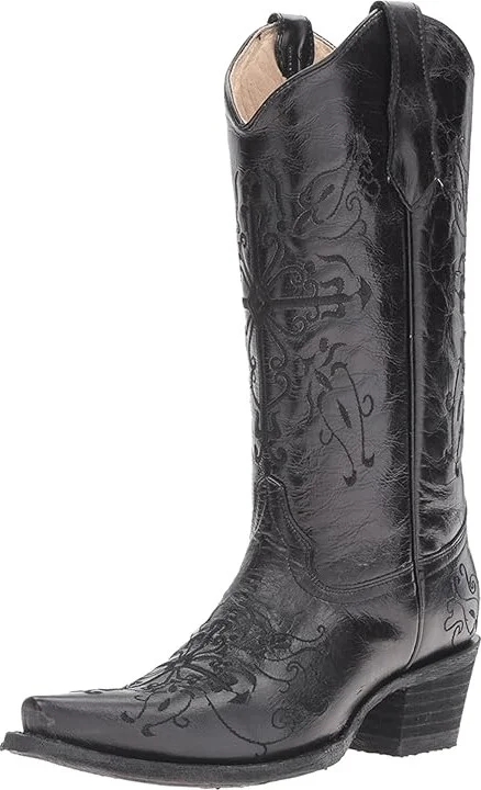 Corral Boots L5060 Women's Boots Black/Black : 5 B - Medium, Leather - Image 2