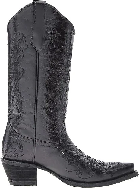 Corral Boots L5060 Women's Boots Black/Black : 5 B - Medium, Leather - Image 8