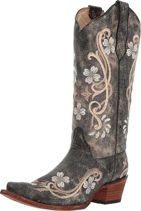 Corral Boots L5175 Cowboy Women's Boots Black/Multi : 6.5 B - Medium, Leather - Image 2