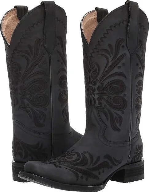 Corral Boots L5464 Women's Boots Black : 8.5 B - Medium, Leather