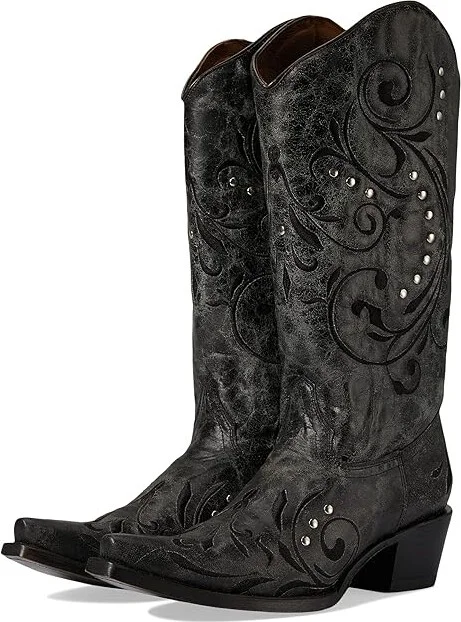 Corral Boots L5936 Women's Boots Black/Grey : 9 B - Medium, Leather