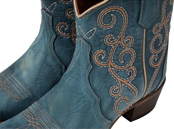 Corral Boots L6068 Women's Boots Blue : 7 B - Medium, Leather - Image 7