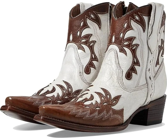 Corral Boots L6099 Cowboy Women's Boots White/Camel : 7 B - Medium, Leather