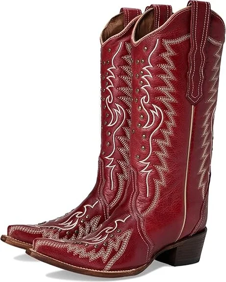 Corral Boots L6117 Cowboy Women's Boots Red : 10 B - Medium, Leather
