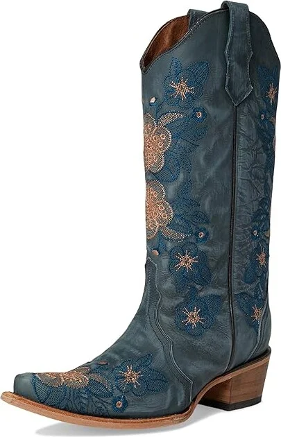 Corral Boots L6210 Cowboy Women's Boots Blue : 7.5 B - Medium, Leather - Image 5