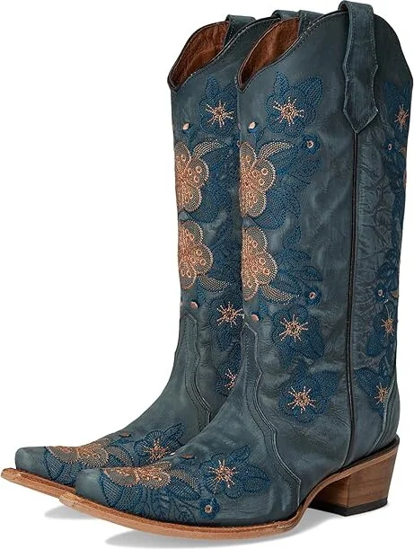 Corral Boots L6210 Cowboy Women's Boots Blue : 7.5 B - Medium, Leather