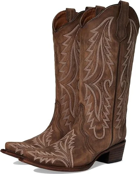 Corral Boots L6213 Cowboy Women's Boots Sand : 11 B - Medium, Leather/Rubber