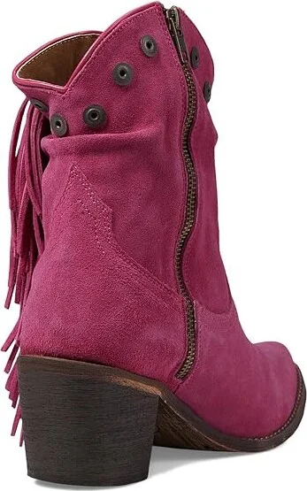 Corral Boots Q0302 Women's Boots Pink : 5.5 B - Medium, Leather/Suede - Image 4