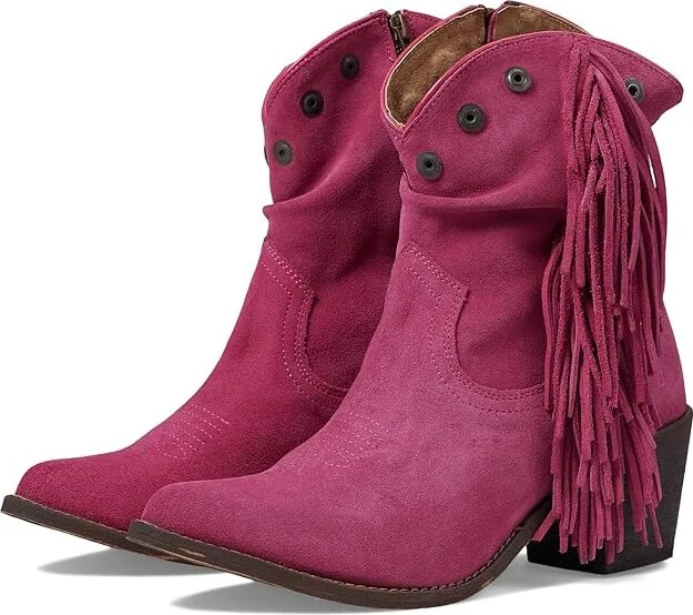 Corral Boots Q0302 Women's Boots Pink : 5.5 B - Medium, Leather/Suede