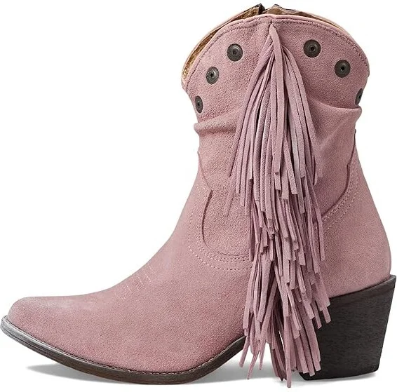 Corral Boots Q0304 Women's Boots Lilac : 5 B - Medium, Leather/Rubber/Suede - Image 5