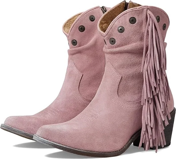 Corral Boots Q0304 Women's Boots Lilac : 5 B - Medium, Leather/Rubber/Suede