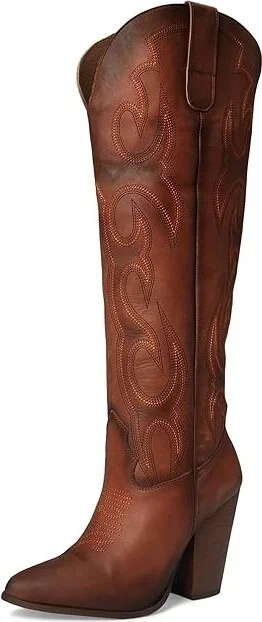 Corral Boots Q7034 Cowboy Women's Boots Chocolate : 5 B - Medium, Leather - Image 5