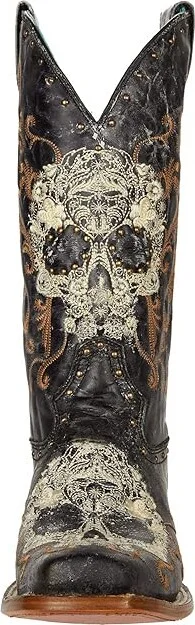 Corral Boots Z5005 Women's Boots Black/White : 9 B - Medium, Leather - Image 5