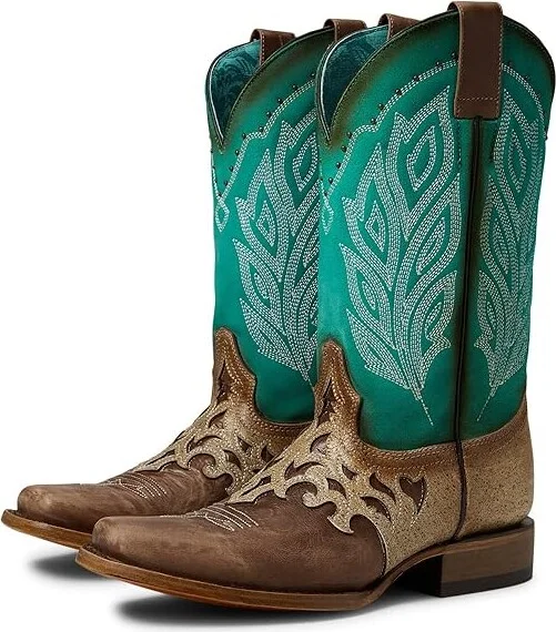 Corral Boots Z5131 Women's Boots Brown/Turquoise : 7 B - Medium, Leather