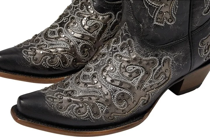 Corral Boots Z5174 Women's Boots Black : 6 B - Medium, Leather - Image 6