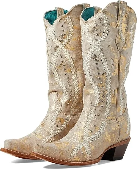 Corral Boots Z5246 Cowboy Women's Boots White : 6 B - Medium, Leather