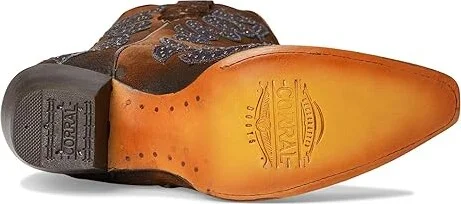 Corral Boots Z5283 Cowboy Women's Boots Brown/Denim : 7.5 B - Medium, Leather - Image 3
