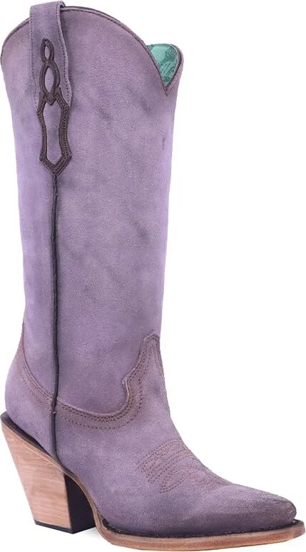 Corral Ladie's Lilac Embroidery Pointed Toe