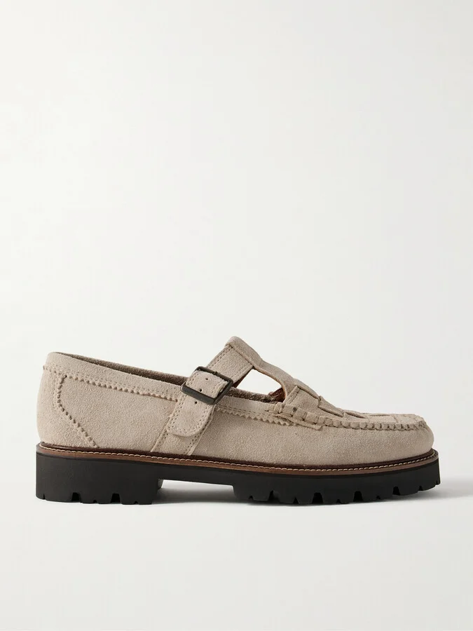 + Corridor Fisherman Woven Suede Loafers