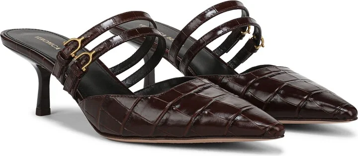 Corrie Croc Embossed Pointed Toe Pump - Image 9