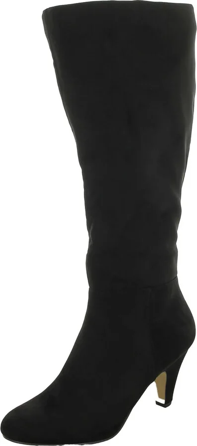 Corrine Plua Womens Zipper Knee-High Boots