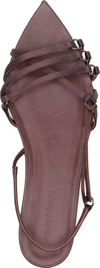 Corset leather sandals - Image 4