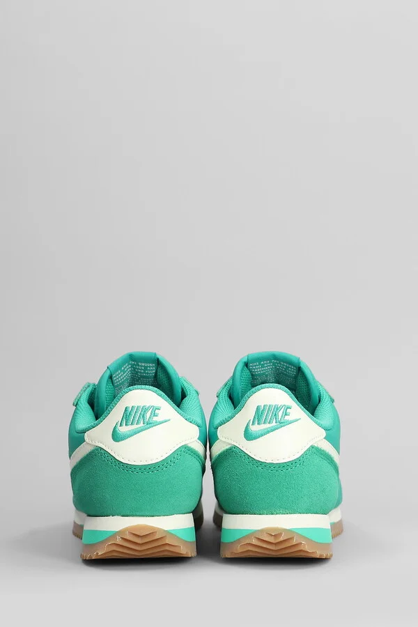 Cortez Sneakers In Green Suede And Fabric - Image 4