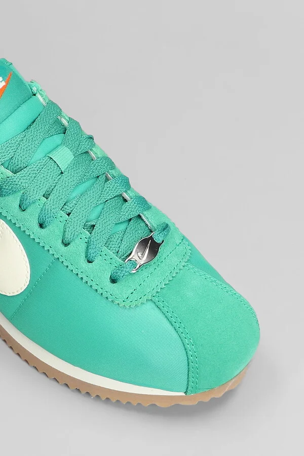 Cortez Sneakers In Green Suede And Fabric - Image 5