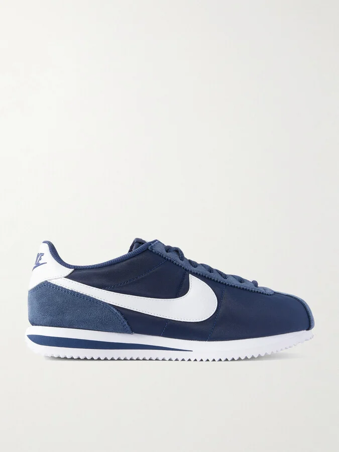 Cortez Suede and Leather-Trimmed Shell Sneakers