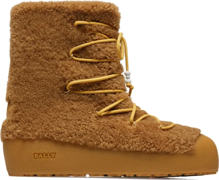 Corviglia shearling lace-up ankle boots