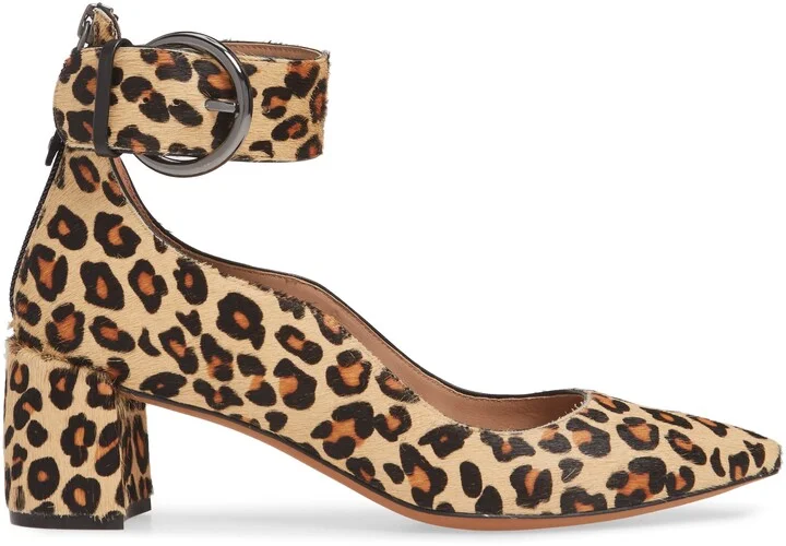 Corwyn Ankle Strap Genuine Calf Hair Pump - Image 3