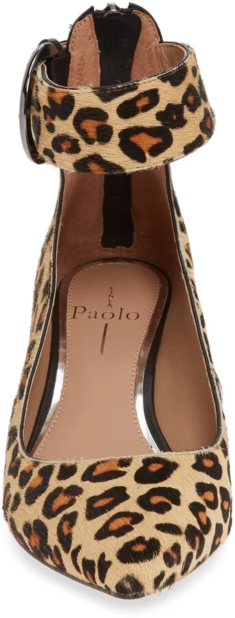 Corwyn Ankle Strap Genuine Calf Hair Pump - Image 4
