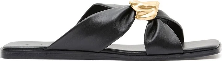 Cosima Scrunch Slide In Colour Black Size 35
