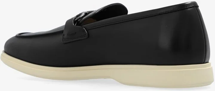 Cosimo Gancini Plaque Leather Loafers - Image 2