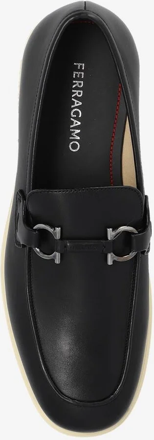Cosimo Gancini Plaque Leather Loafers - Image 3