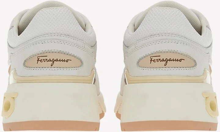 Cosma Chunky Leather Sneakers - Image 3