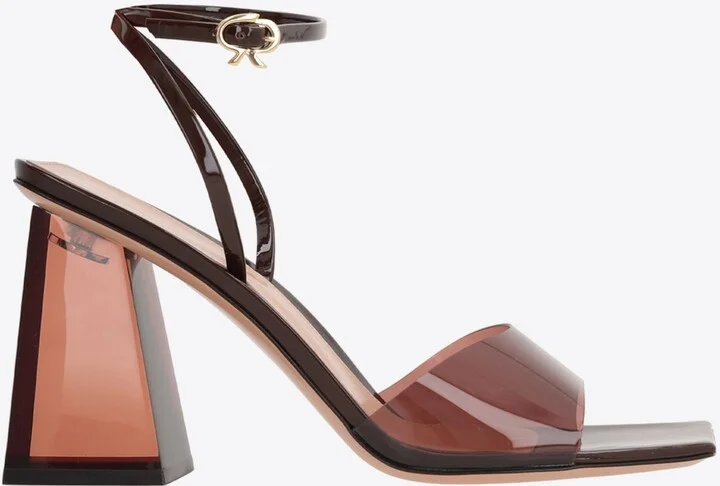 Cosmic 85 Metallic-Leather Sandals