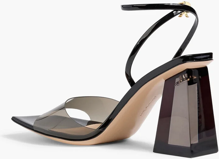 Cosmic 85 patent-leather and PVC sandals - Image 3