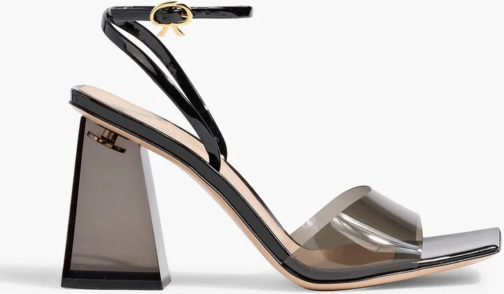 Cosmic 85 patent-leather and PVC sandals
