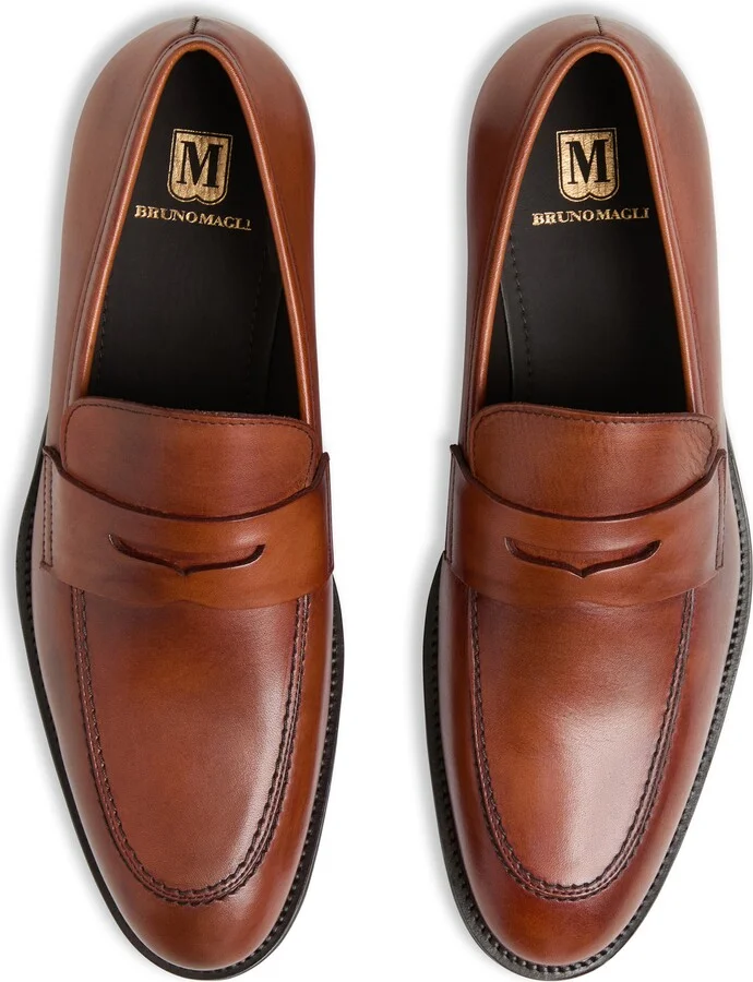 Cosmo Saffiano Leather Penny Loafer - Image 8