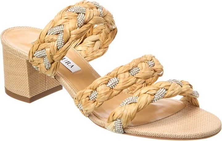 Costiera Crystal 50 Raffia Sandal