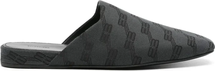 Cosy jacquard mules