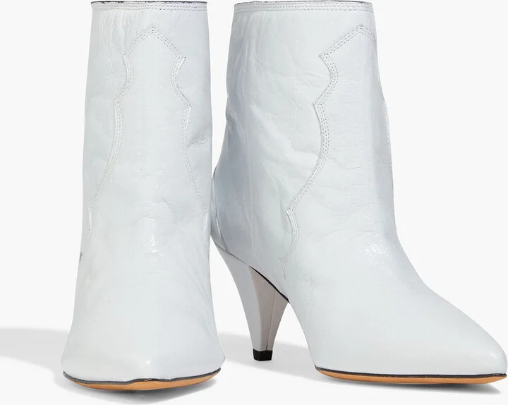 Cotopa crinkled-leather ankle boots - Image 2